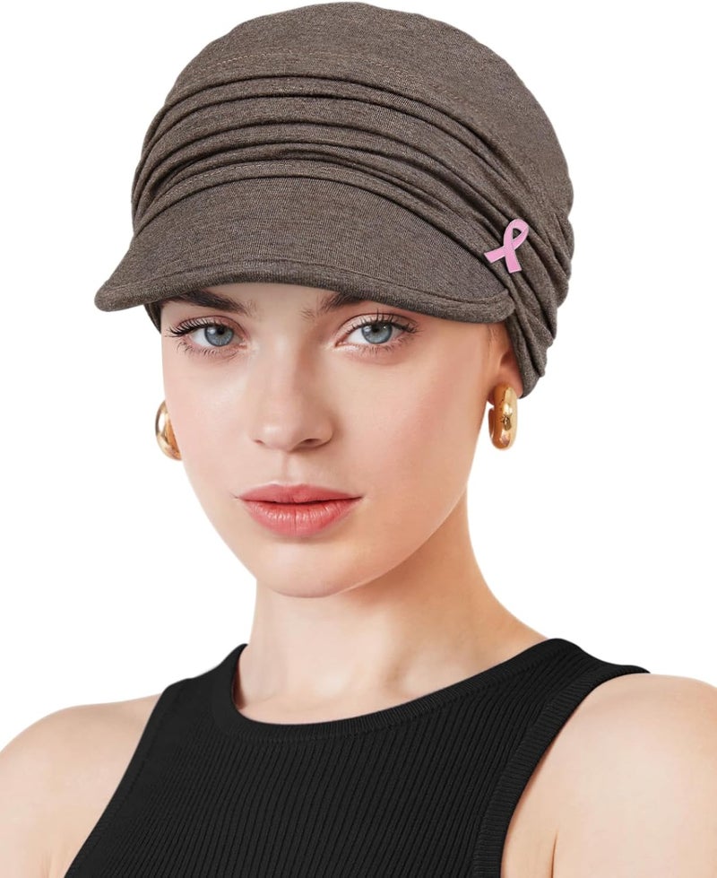 Awefeel Chemo Headwear Viscose Newsboy Cap for Women Fall and Winter Hats - Image 1